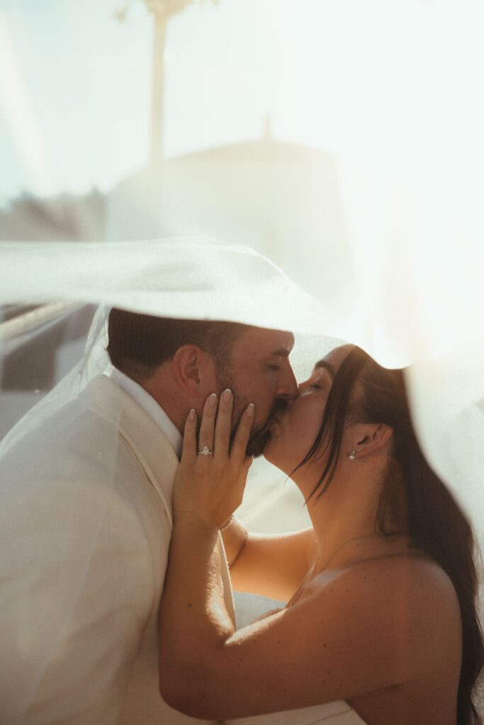 Romantic destination wedding on Rhodes, Greece, photographed in Ktima Lindos