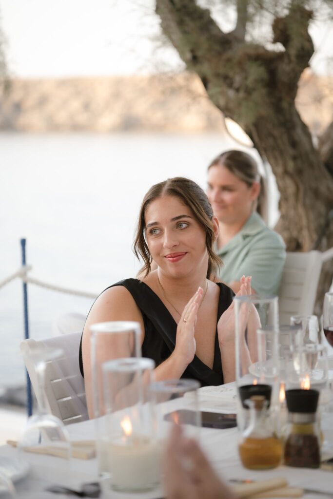 Romantic destination wedding on Rhodes, Greece, photographed in Lindos Skala
