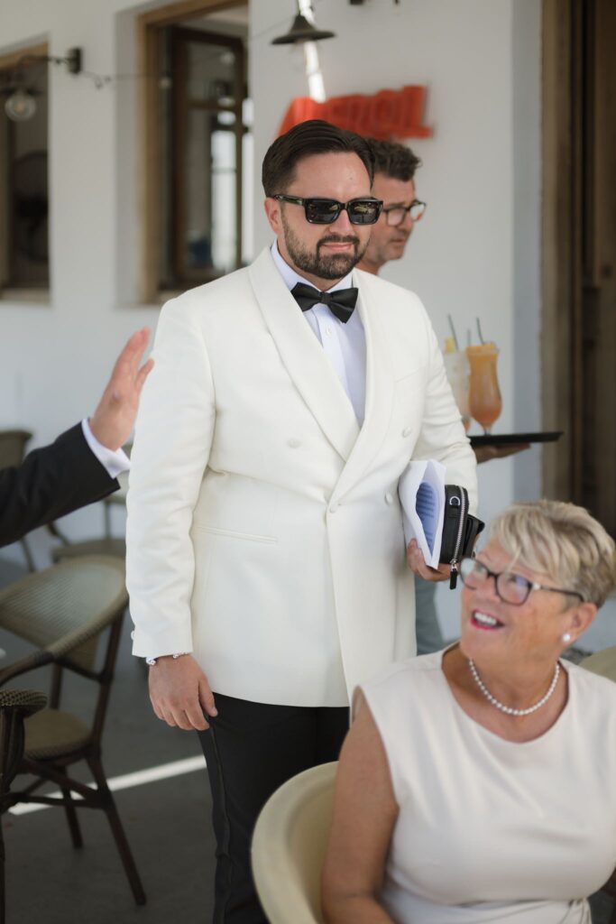 Romantic destination wedding on Rhodes, Greece, photographed in Lindos