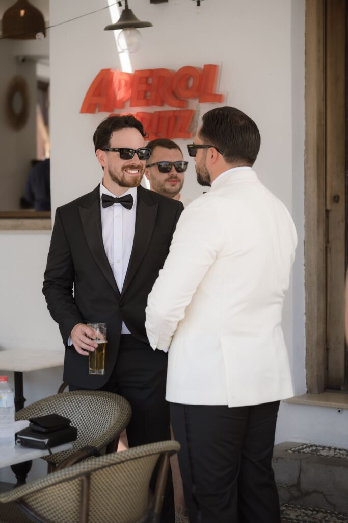 Romantic destination wedding on Rhodes, Greece, photographed in Lindos